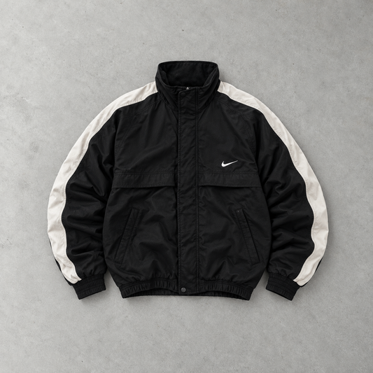 Y2K Nike Windbreaker Schwarz Rare (XL) Stitched Logo