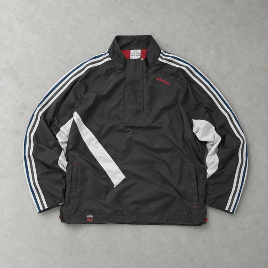 2004 Adidas Windbreaker Grau / Weiß limitiert (XL)
