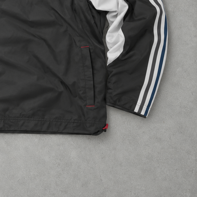 Coupe-vent Adidas 2004 Gris / Blanc en édition limitée (XL)