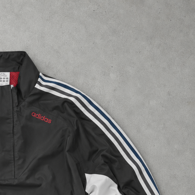 Coupe-vent Adidas 2004 Gris / Blanc en édition limitée (XL)