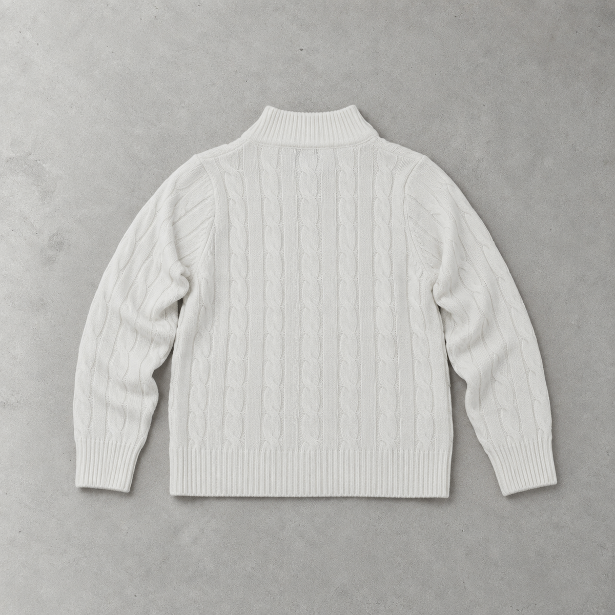Ralph Lauren Sweater Weiß Stitched Logo Rare (L)
