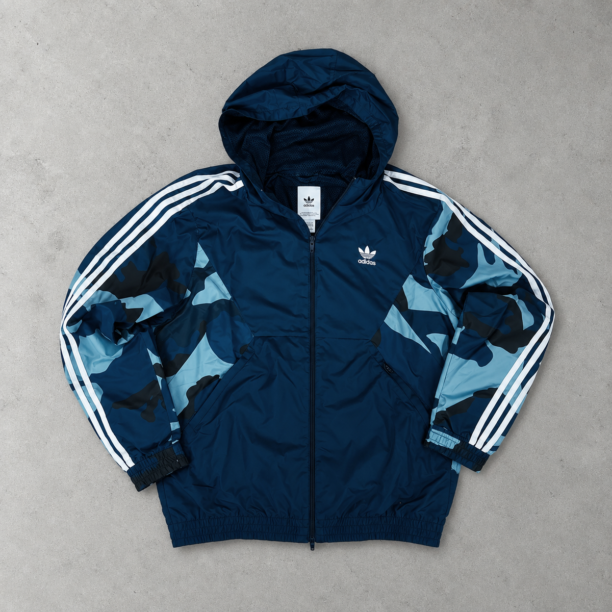 Adidas Windbreaker Türkis / Marineblau Selten (L)