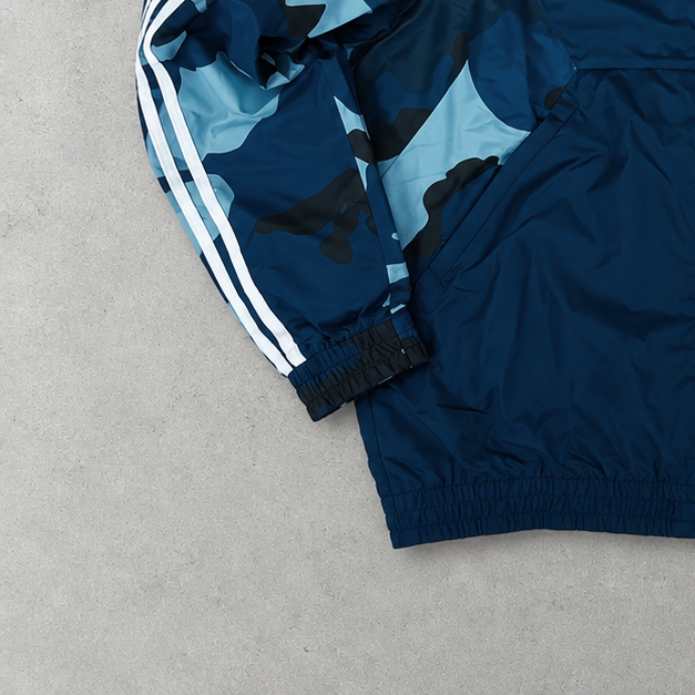 Adidas Windbreaker Türkis / Marineblau Selten (L)