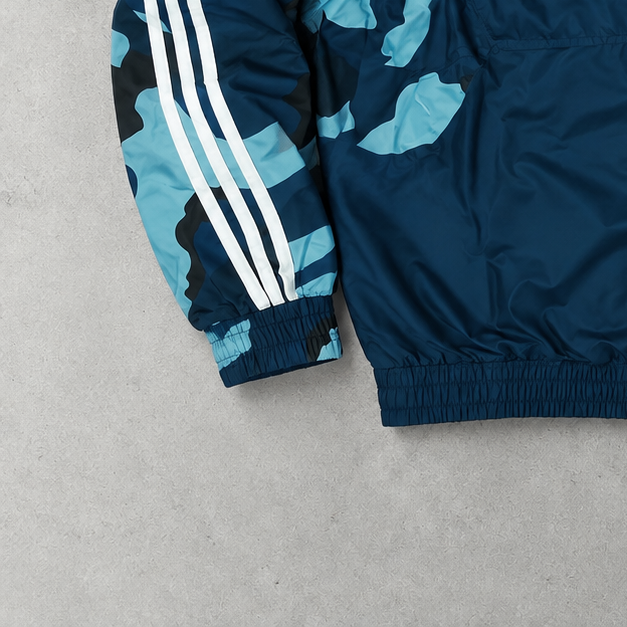 Adidas Windbreaker Türkis / Marineblau Selten (L)