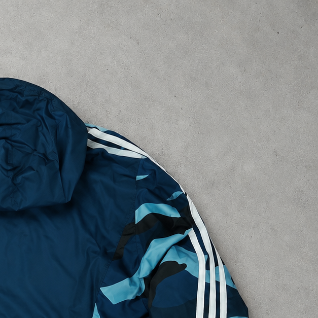 Adidas Windbreaker Türkis / Marineblau Selten (L)