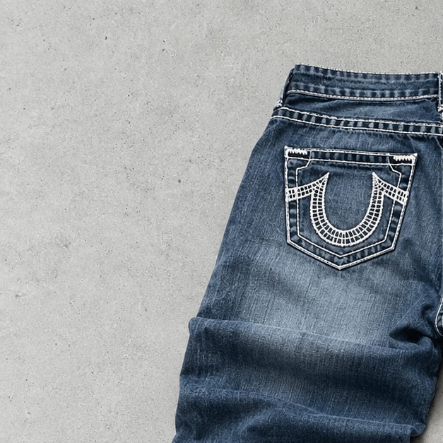 Y2K True Religion Slim Jeans Blue Rare (W28 | DE 44)