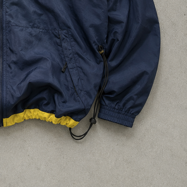Y2K Vintage Nike Windbreaker Black, Yellow Limited (S)
