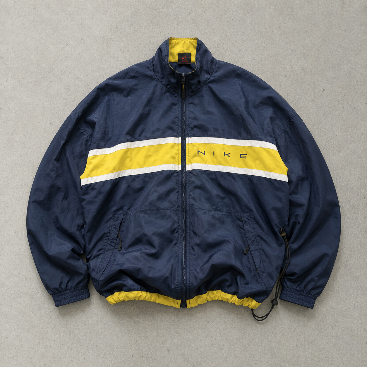 Y2K Vintage Nike Windbreaker Black, Yellow Limited (S)