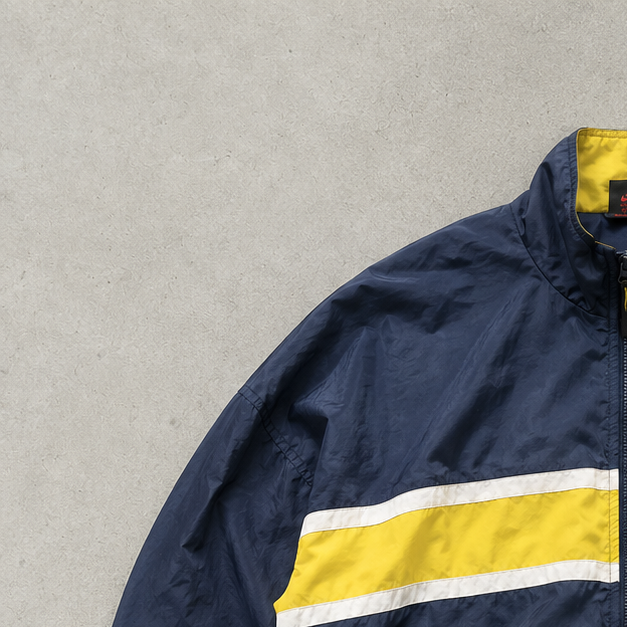 Y2K Vintage Nike Windbreaker Black, Yellow Limited (S)