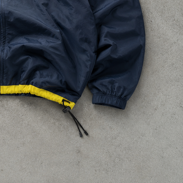 Y2K Vintage Nike Windbreaker Black, Yellow Limited (S)