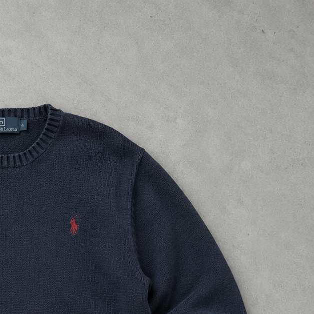 Ralph Lauren Sweater Marineblau Rare (S)
