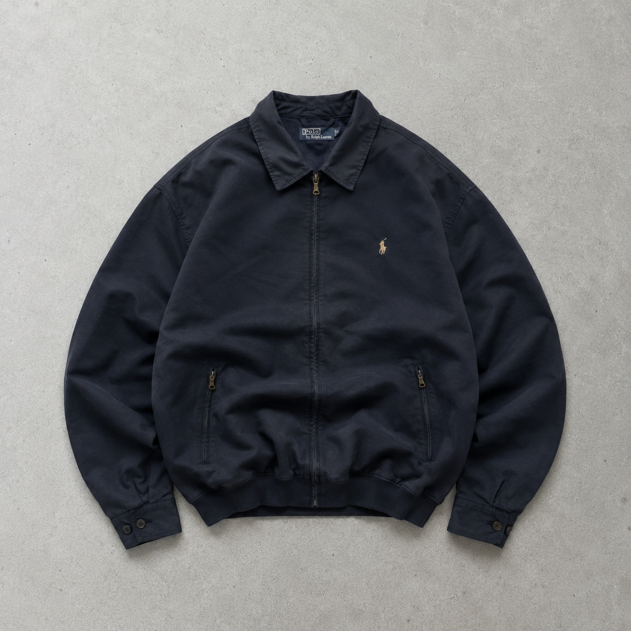 Ralph Lauren Harrington Jacket Navy Limited Stitched Logo (M)