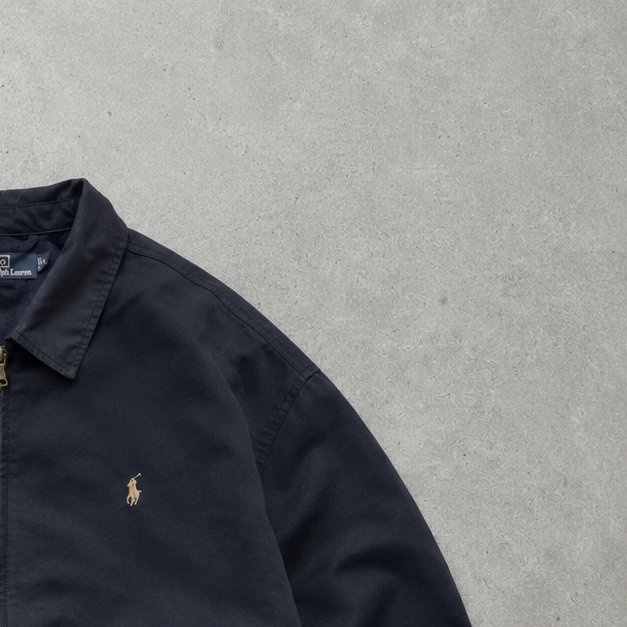 Ralph Lauren Harrington Jacket Navy Limited Stitched Logo (M)