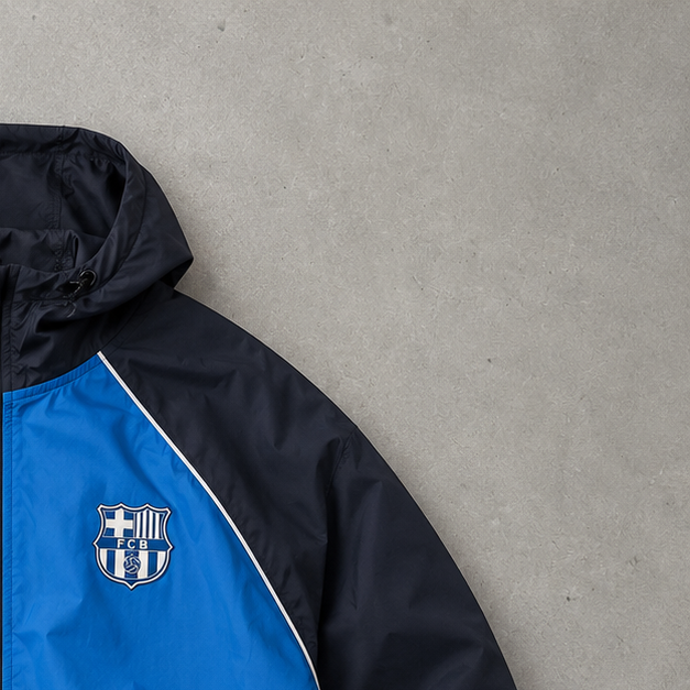 FC Barcelona Nike Windbreaker Burgunderrot, Navy Rare (M)