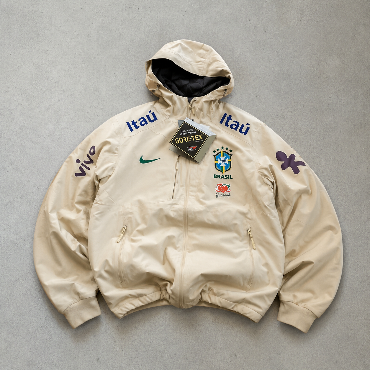 Brazil Nike Jacket Cream Rare (Size L)