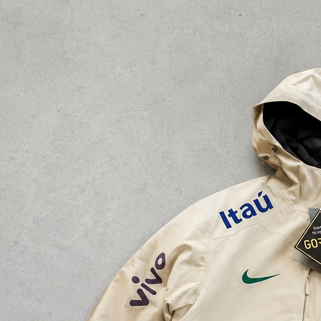 Brazil Nike Jacket Cream Rare (Size L)