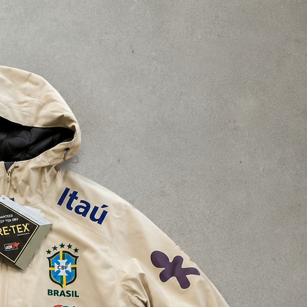 Brazil Nike Jacket Cream Rare (Size L)