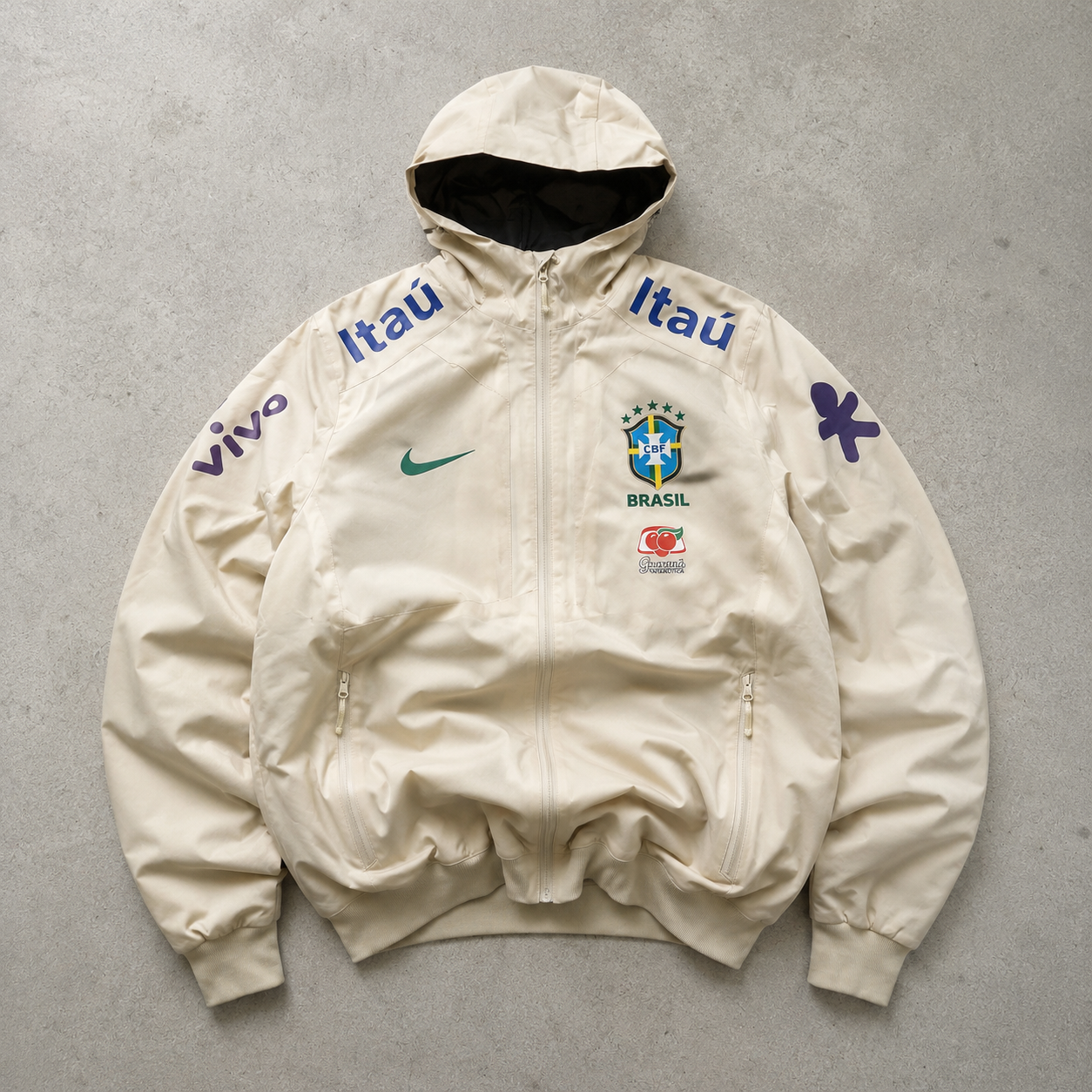 Brazil Nike Jacket Cream Rare (Size L)