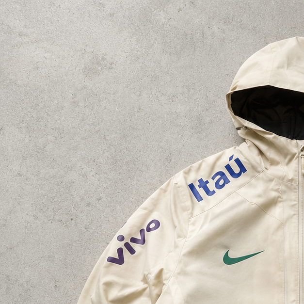 Brazil Nike Jacket Cream Rare (Size L)