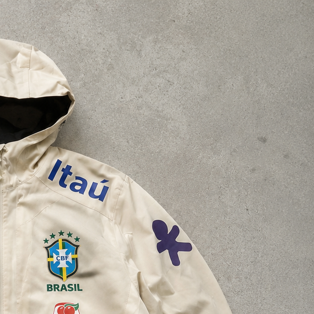 Brazil Nike Jacket Cream Rare (Size L)