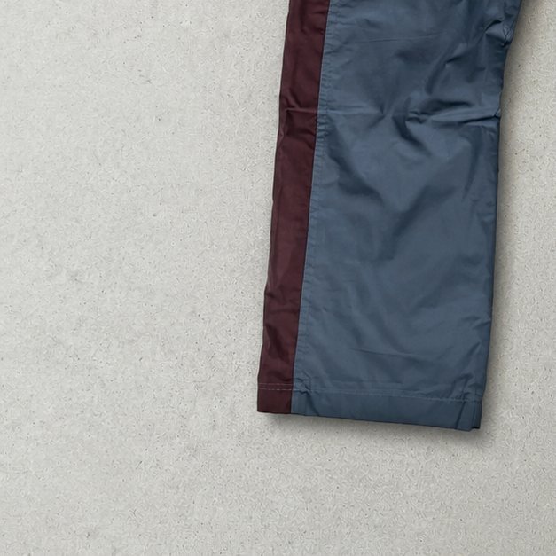 Y2K 2000 Nike Track Pants Burgunderrot, Grau Limited Stitched Logo (S)