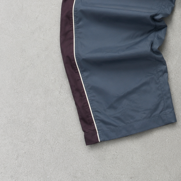 Y2K 2000 Nike Track Pants Burgunderrot, Grau Limited Stitched Logo (S)