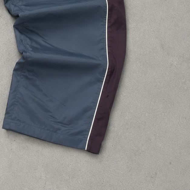 Y2K 2000 Nike Track Pants Burgunderrot, Grau Limited Stitched Logo (S)