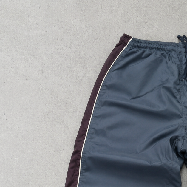 Y2K 2000 Nike Track Pants Burgunderrot, Grau Limited Stitched Logo (S)