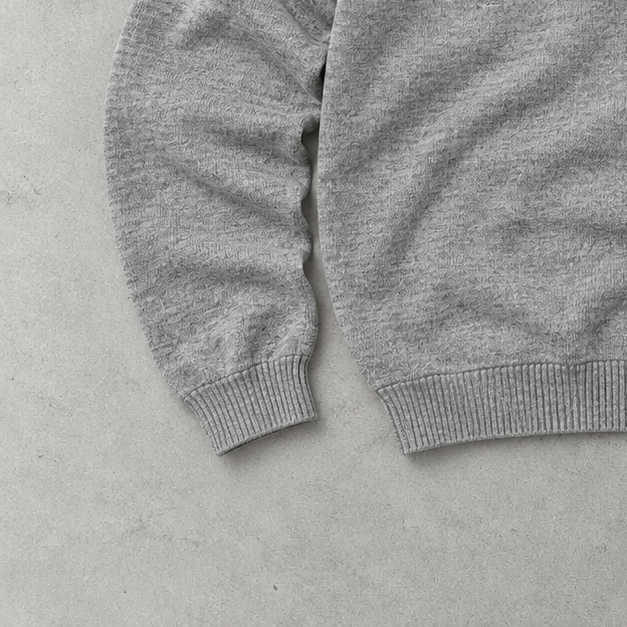 Ralph Lauren Sweater Grau Stitched Logo Rare (M)