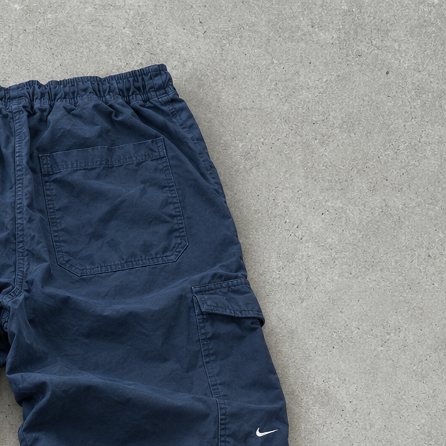 Y2K Nike Track Pants Marineblau Rare (M)
