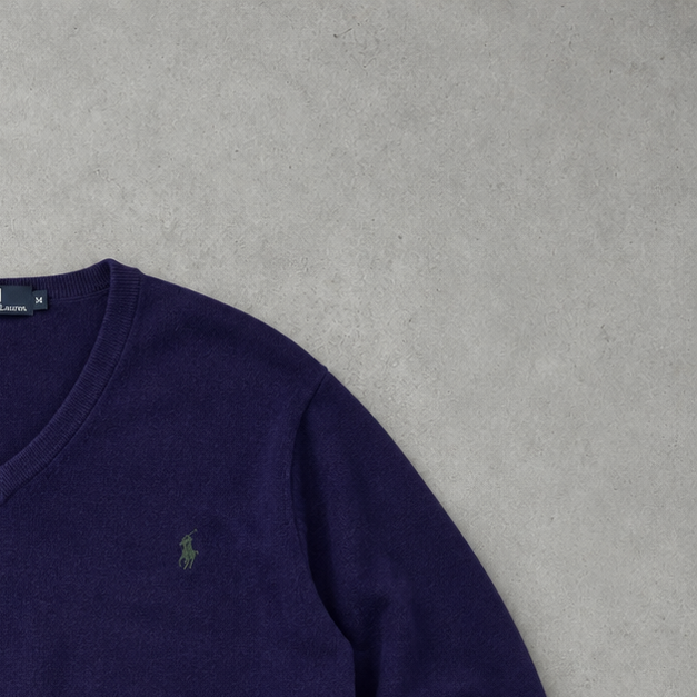 Ralph Lauren Sweater Lila Rare (M) Stitched Logo