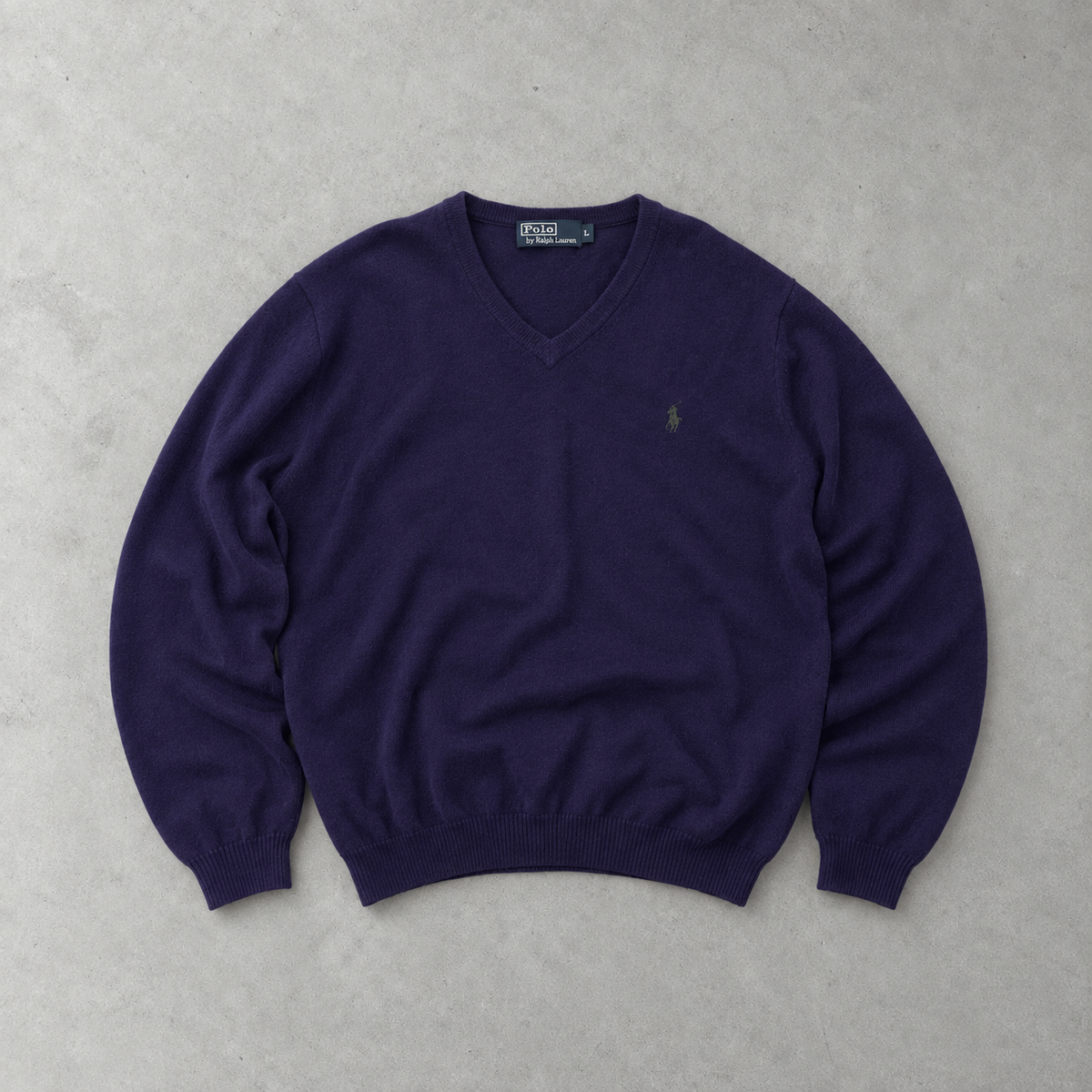 Ralph Lauren Sweater Lila Rare (M) Stitched Logo