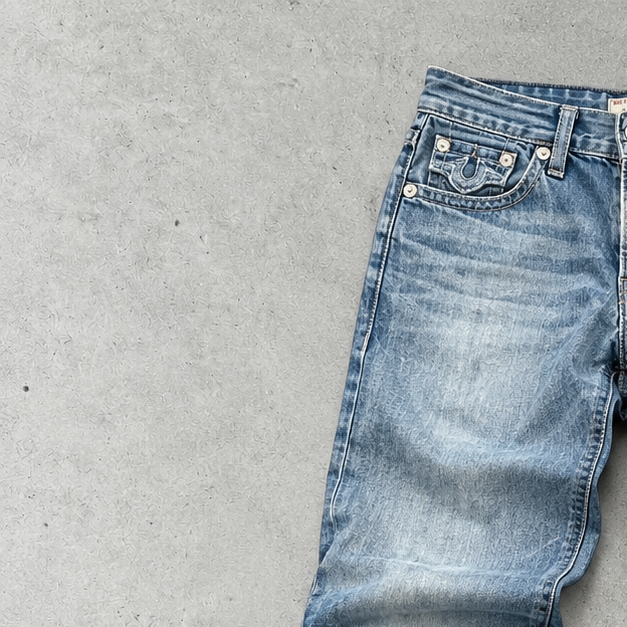 True Religion Baggy Jeans Light Blue Limited (M)
