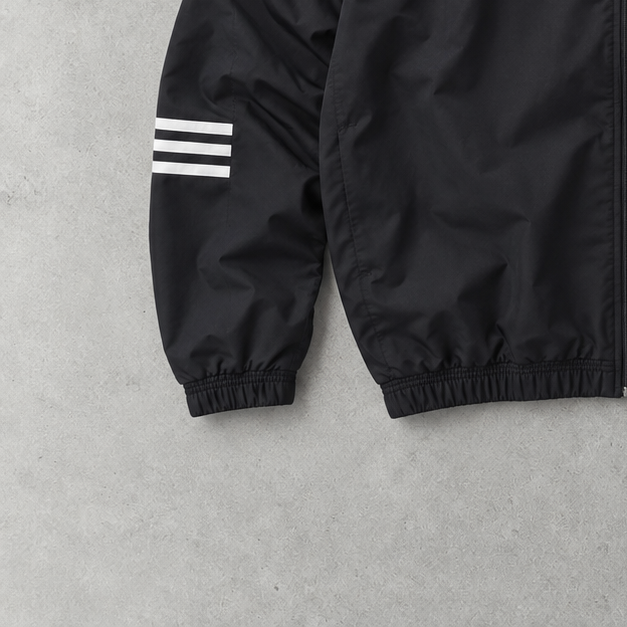 Adidas Windbreaker Black / White Rare (L)