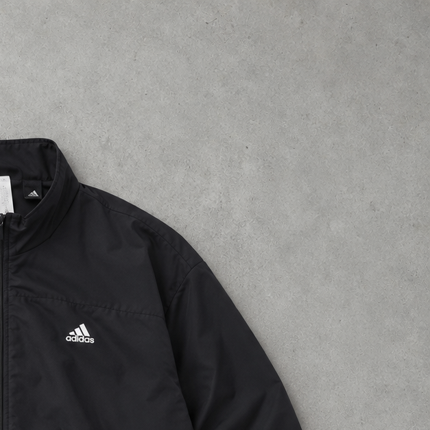 Adidas Windbreaker Black / White Rare (L)