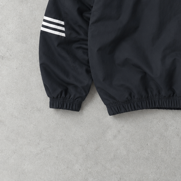 Adidas Windbreaker Black / White Rare (L)