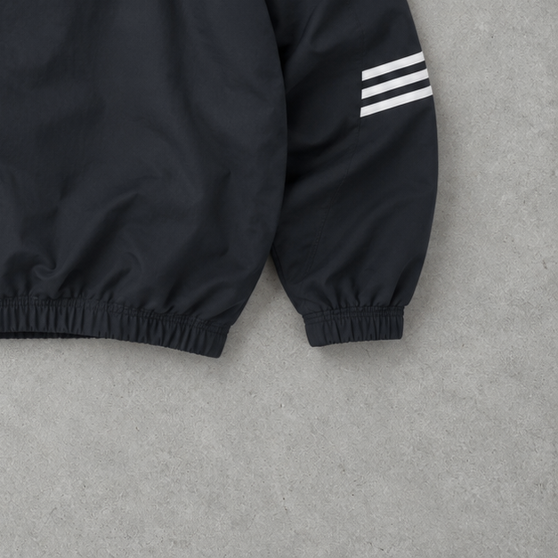 Adidas Windbreaker Black / White Rare (L)