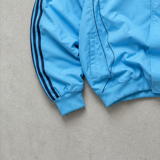 Adidas Windbreaker Türkis, Hellblau Rare (XL) Stitched Logo