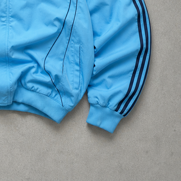 Adidas Windbreaker Türkis, Hellblau Rare (XL) Stitched Logo