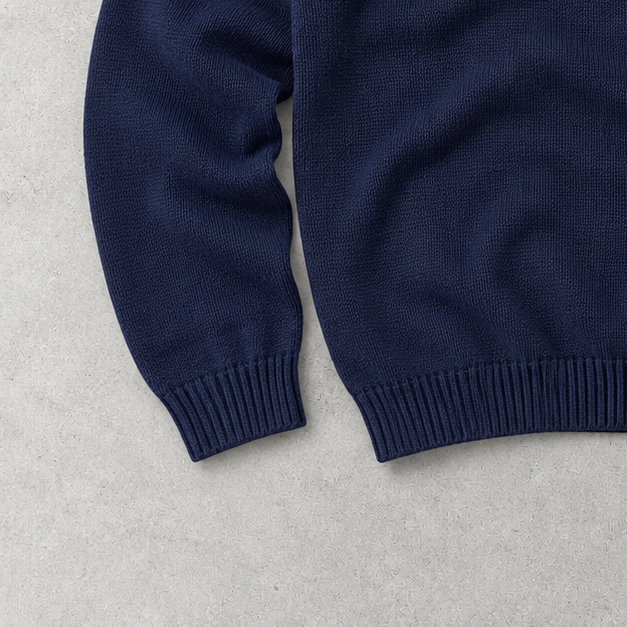 Ralph Lauren Crewneck Sweater Marineblau Rare (L) Stitched Logo