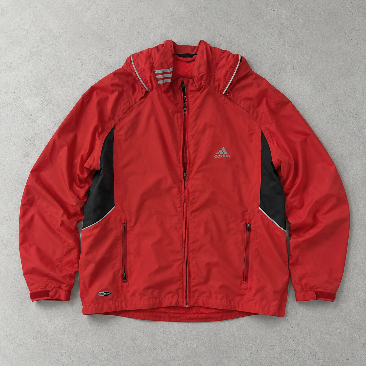 adidas Jacket Rot, Schwarz Rare (M)