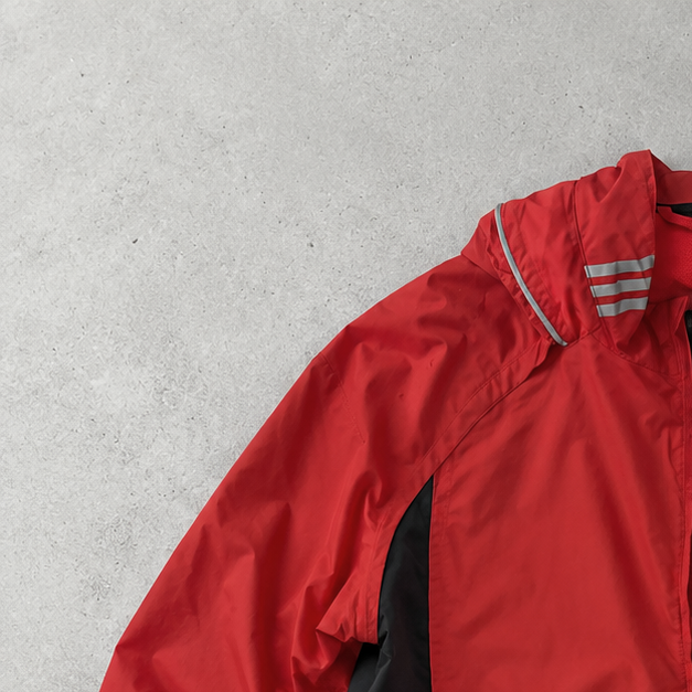 adidas Jacket Rot, Schwarz Rare (M)