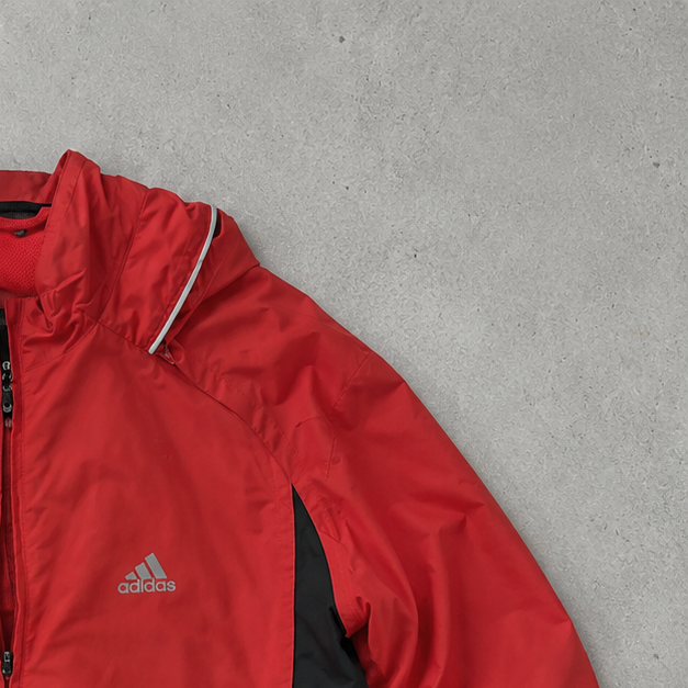 adidas Jacket Rot, Schwarz Rare (M)