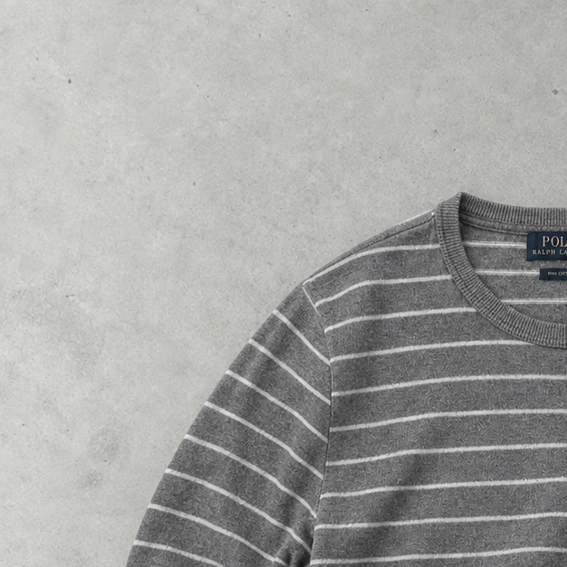 Polo Ralph Lauren Sweater Grau, Weiß Rare (XXL) Stitched Logo
