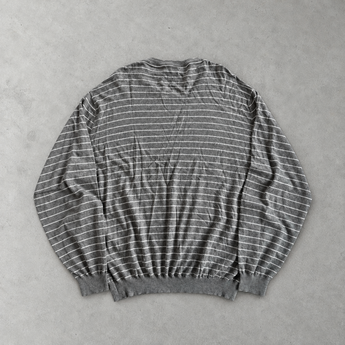 Polo Ralph Lauren Sweater Grau, Weiß Rare (XXL) Stitched Logo
