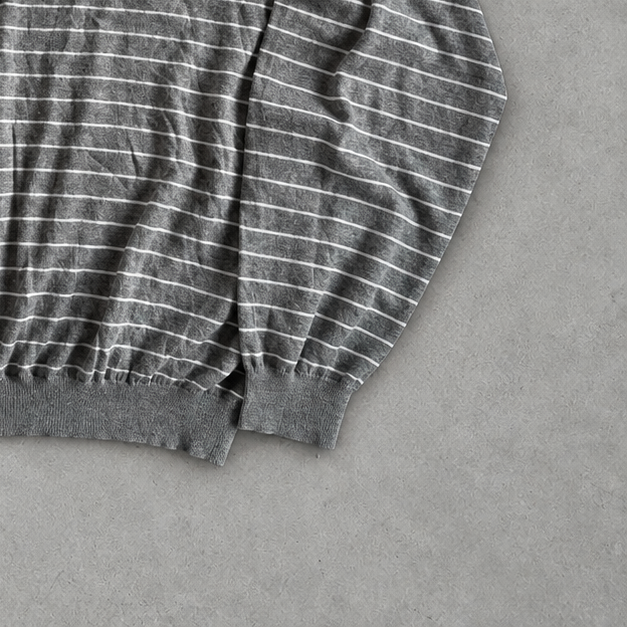 Polo Ralph Lauren Sweater Grau, Weiß Rare (XXL) Stitched Logo