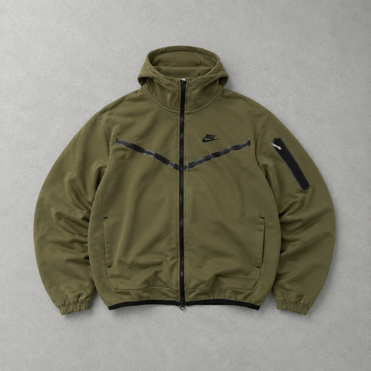 Nike Tech Fleece Jacke Khaki Selten (Größe M)