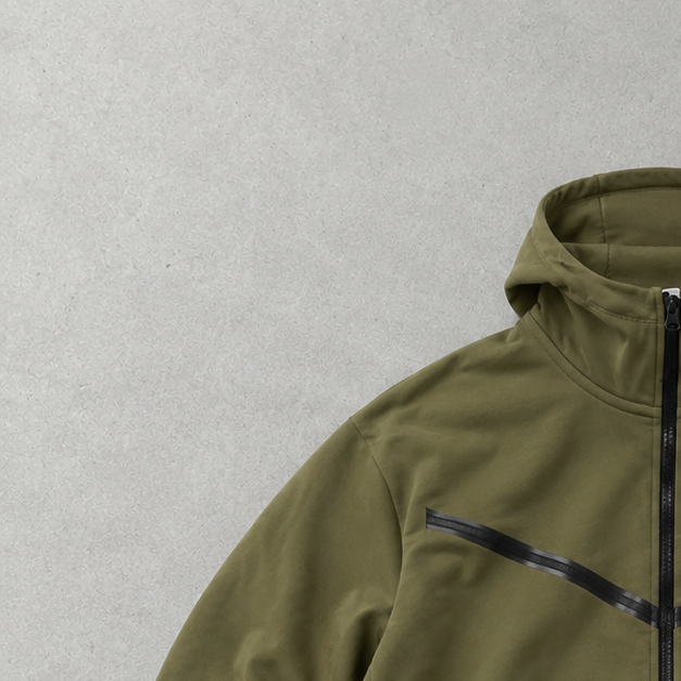 Nike Tech Fleece Jacke Khaki Selten (Größe M)