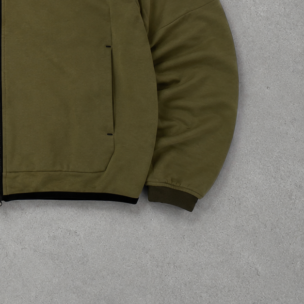 Nike Tech Fleece Jacke Khaki Selten (Größe M)
