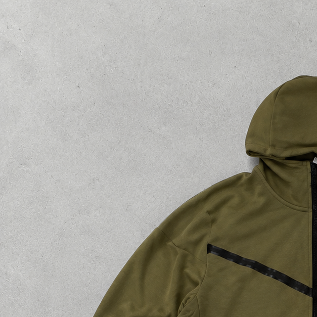 Nike Tech Fleece Jacke Khaki Selten (Größe M)